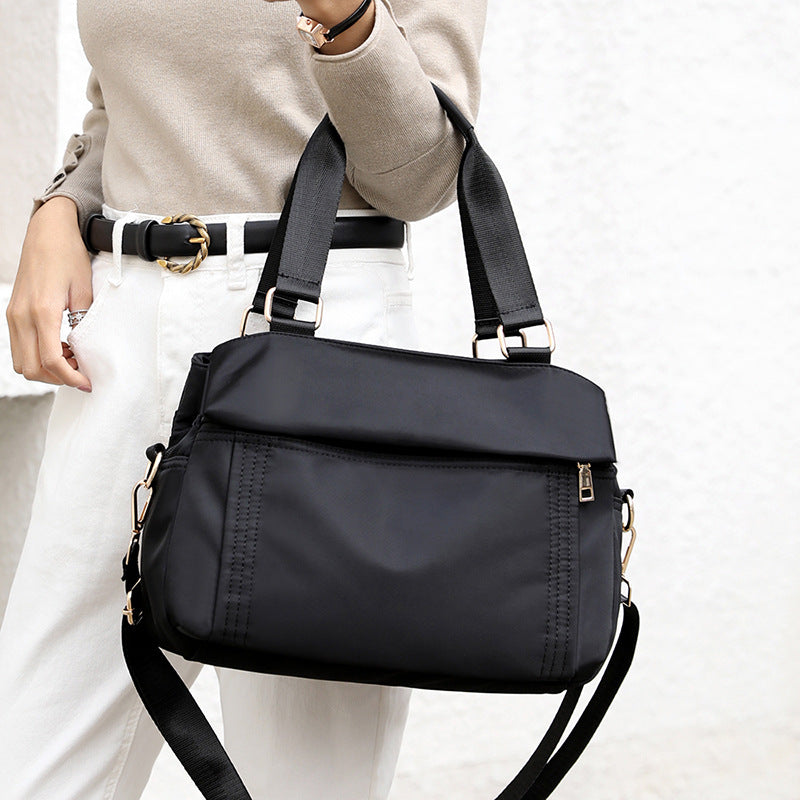 2020 New Women Bag Nylon Travel Bag Casual Women Handbags Totes Bag Quality Ladies Shoulder Bag Female Bags Business Bag Black