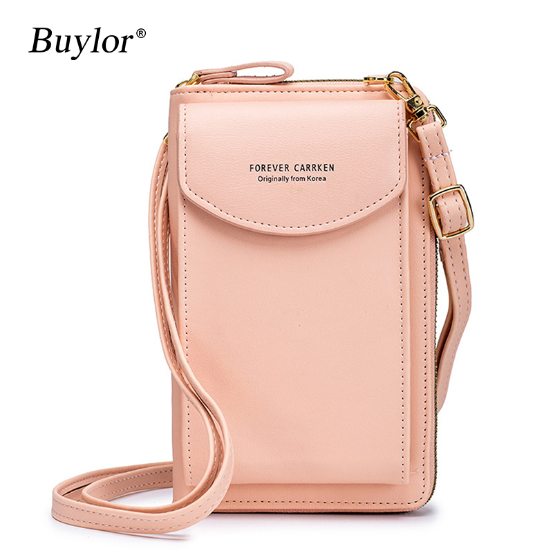Buylor Pu Luxury Handbags For Women 2022 Women'S Bag Mobile Phone Bag Crossbody Card Holders Wallet Shoulder Straps Mini Purses