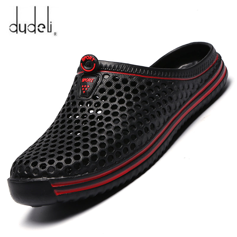 Dudeli Comfortable Men Pool Sandals Summer Outdoor Beach Shoes Men Slip On Garden Clogs Casual Water Shower Slippers Unisex