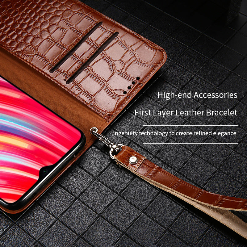 Leather Flip Phone Case For Redmi Note 8 Pro 8T 9 S Magnetic Buckle Lanyard Cover For Xiaomi Mi Note 10 Plus 9 Lite A3 A2 F2 Pro