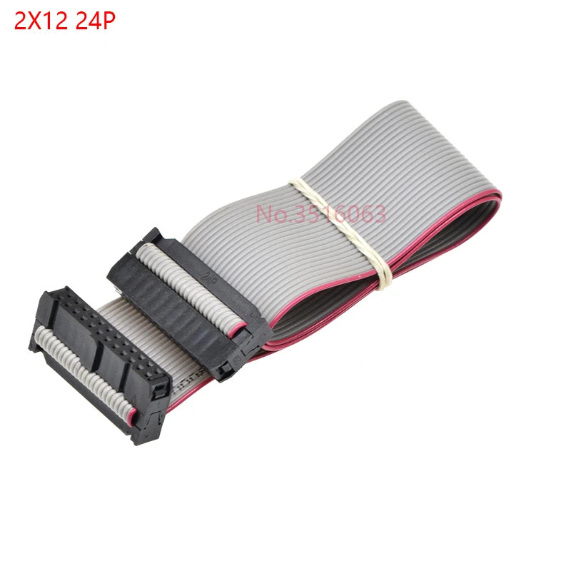 2Pcs 2.54Mm Pitch Fc-6/8/10/14/16/20/40/50 Pin 30Cm Jtag Isp Download Cable   Gray Flat Ribbon Data Cable For Dc3 Idc Box Header