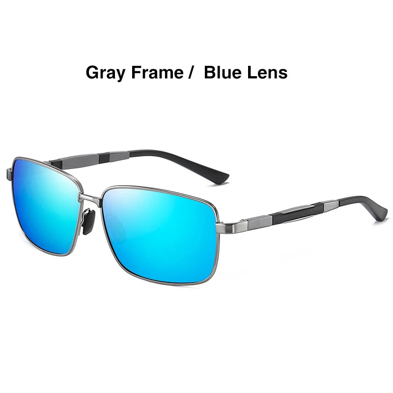 Aoron New Mens Polarized Sunglasses Driver Driving Sun Glasses Classic Fashion Square Sunglasses High Quality Uv400