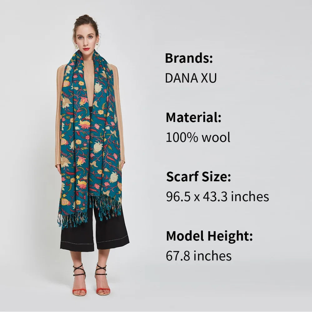 Luxury Brand Scarf Unisex Female Male Best Quality Wool Cashmere Scarf Pashmina Tassels Women Men Wrap Large Size 245*110Cm 2015