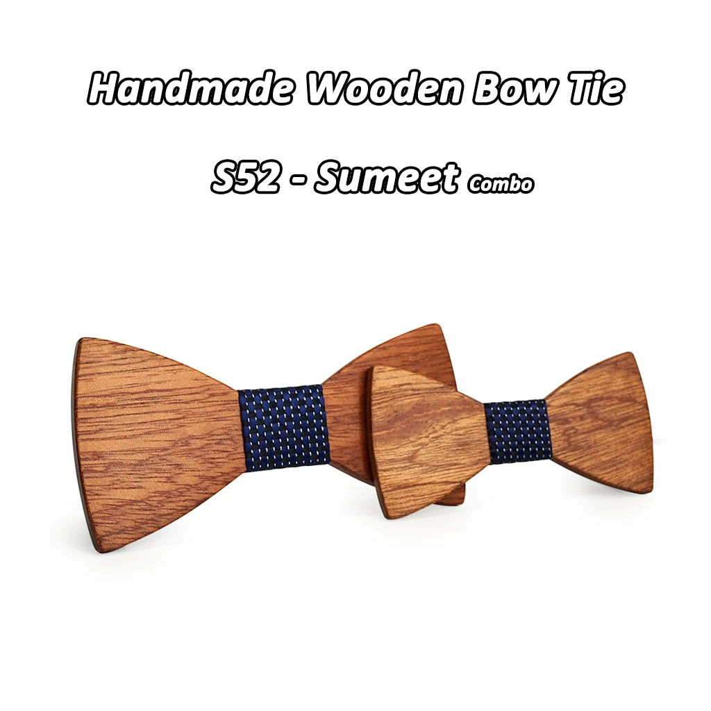 Mahoosive Wooden Bow Tie Corbata Boda Corbatas Ties For Men Kids Necktie Bowtie Gravata Casamento