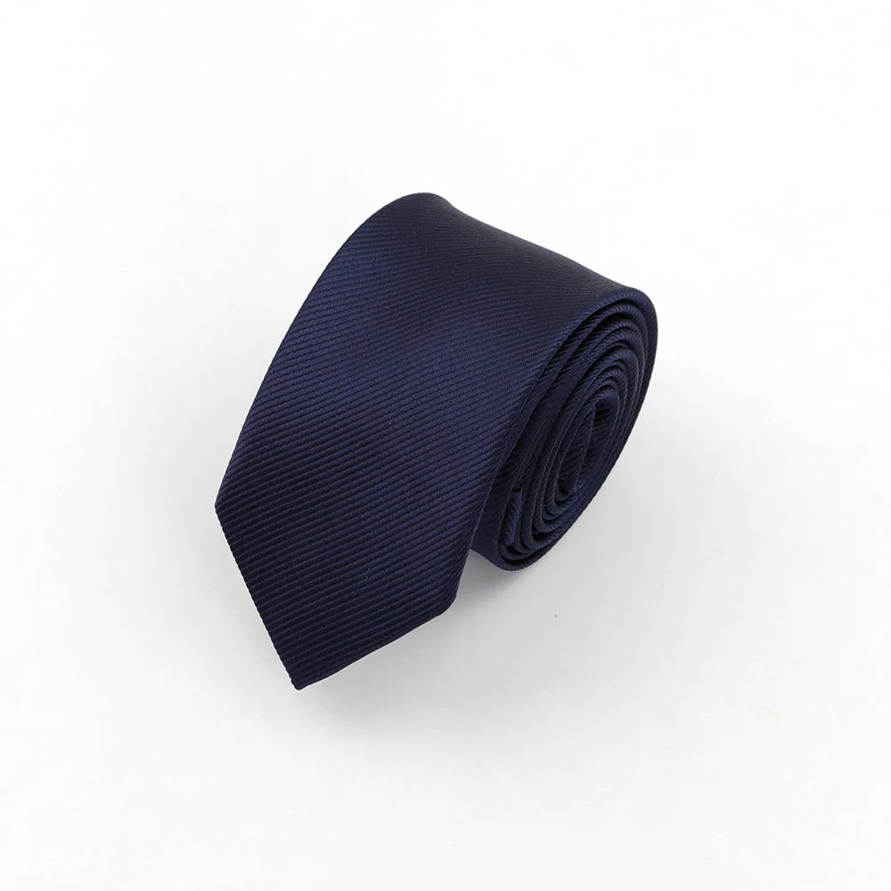Men Solid Classic Ties Formal Striped Business 6Cm Slim Necktie For Wedding Tie Skinny Groom Cravat