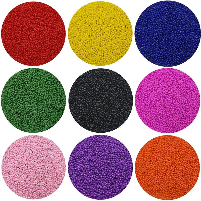 U Pick Color Lot Of 2500Pcs Economical 11/0 Rocaille 1.8Mm Small Round Czech Glass Seed Beads Diy Jewelry Making