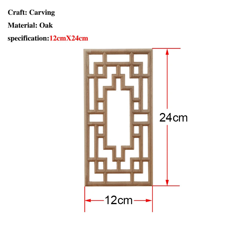 Vzlx Cantique Woodcarving Wood Decal Carving Lines Wood Applique Wood Rose Rubber Home Decoration Accessories Cabinet Hot Sale