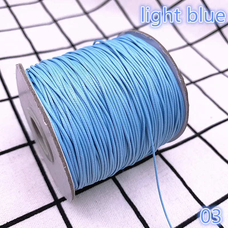 0.5 0.8 1.0 1.5 2.0Mm Waxed  Cord Waxed Thread Cord String Strap Necklace Rope Bead Diy Jewelry Making For Bracelet