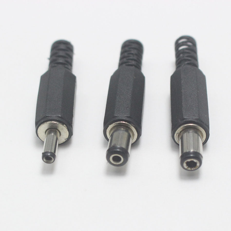 1/2/5Pairs 3.5X1.35/5.5 X 2.1/5.5X2.5Mm Plastic Male Plugs+ Dc-022 Dc Power Socket Female Jack Screw Nut Panel Mount Connector