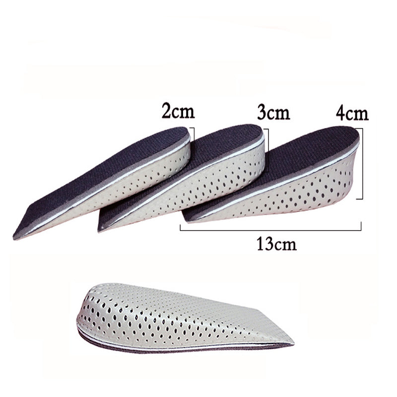 1 Pair High Quality Men Women Orthopedic Height Increase Insoles Massaging Invisible Half Silicone Foot Pad Shoe Lift Feet Care
