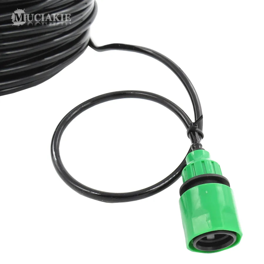 10/20/25/40 Meter 4/7Mm Garden Water Hose With Quick Connector Micro Drip Misting Irrigation Tubing Pipe Pvc Hose 1/4&#39;&#39; New Hose