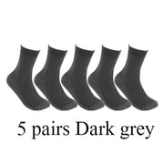 5 paires de gris foncé