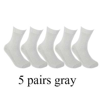 10 Pairs/Lot High Quality Men Bamboo Fiber Socks Happy Man Dress Socks Male Winter Warm Long Socks Black Stockings For Gift