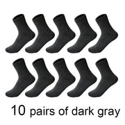 10 pares de gris oscuro