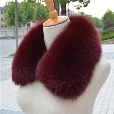 100% Real Fox Fur Scarf Fashion Women Real Fox Fur Collar  Scarf Genuine Natural Fox Fur Multicolor Scarves Collar