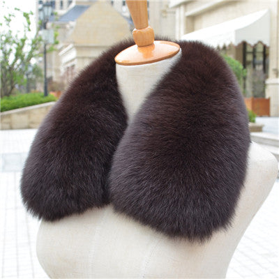 100% Real Fox Fur Scarf Fashion Women Real Fox Fur Collar  Scarf Genuine Natural Fox Fur Multicolor Scarves Collar