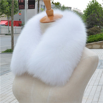 100% Real Fox Fur Scarf Fashion Women Real Fox Fur Collar  Scarf Genuine Natural Fox Fur Multicolor Scarves Collar