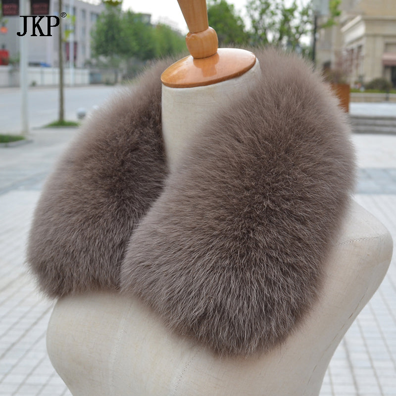 100% Real Fox Fur Scarf Fashion Women Real Fox Fur Collar  Scarf Genuine Natural Fox Fur Multicolor Scarves Collar