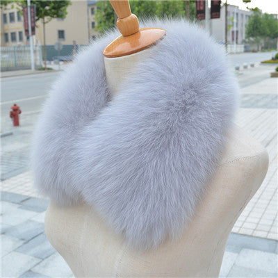 100% Real Fox Fur Scarf Fashion Women Real Fox Fur Collar  Scarf Genuine Natural Fox Fur Multicolor Scarves Collar