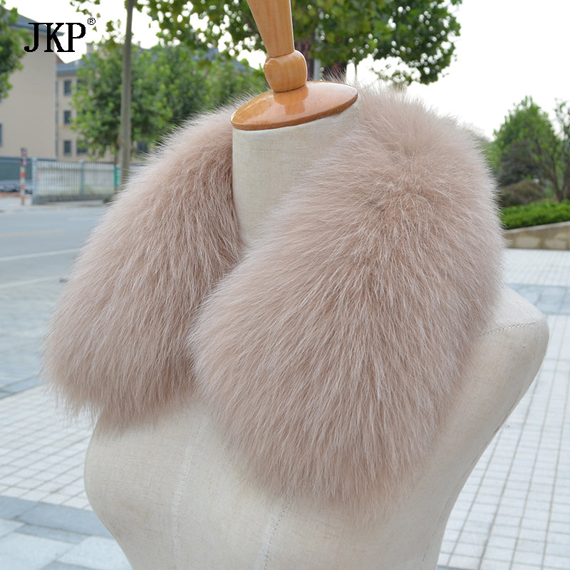 100% Real Fox Fur Scarf Fashion Women Real Fox Fur Collar  Scarf Genuine Natural Fox Fur Multicolor Scarves Collar