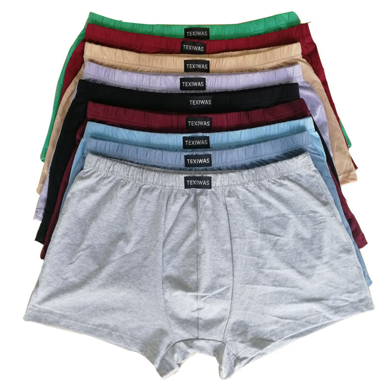 100% Cotton  Big Size Underpants Men'S Boxers Plus Size  Large Size Shorts Breathable Cotton Underwear 5Xl 6Xl 4Pcs/Lot