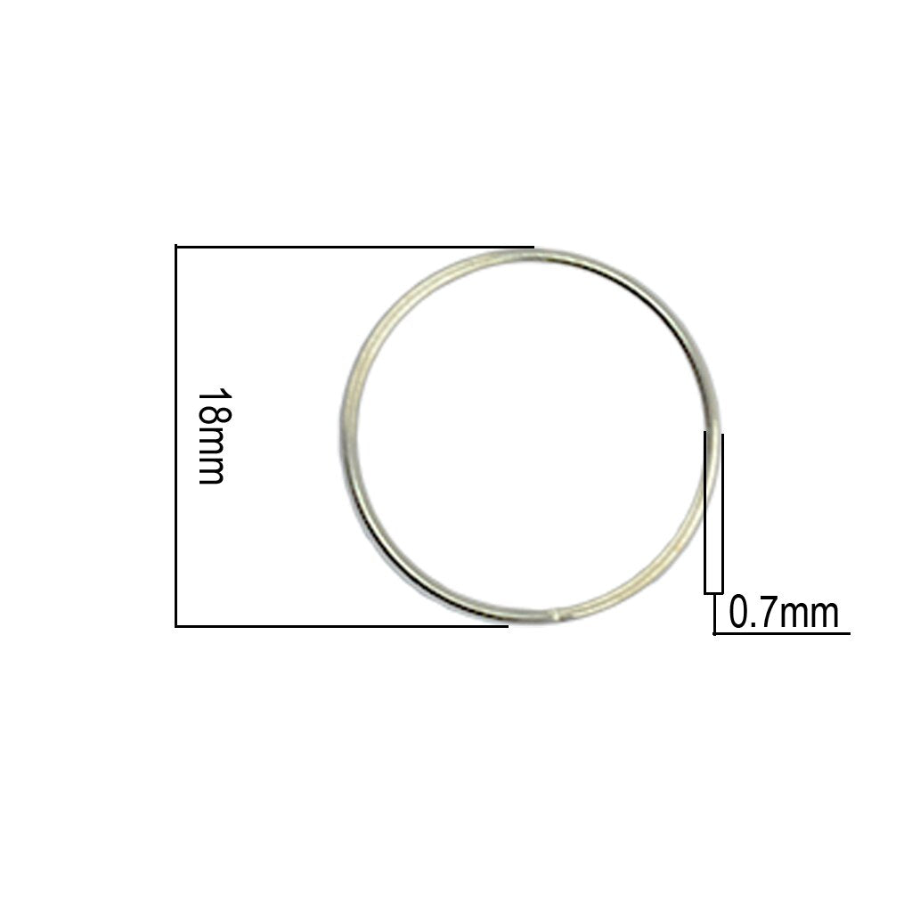 100 Pcs Split Key Rings 0.7X18Mm White K Plated Steel Round Split Ring For Car Home Keys Organization Arts & Crafts Diy Jewelry