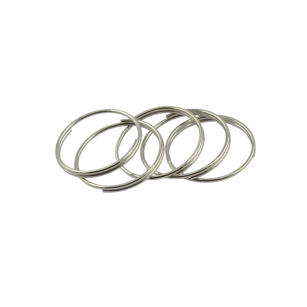 100 Pcs Split Key Rings 0.7X18Mm White K Plated Steel Round Split Ring For Car Home Keys Organization Arts & Crafts Diy Jewelry
