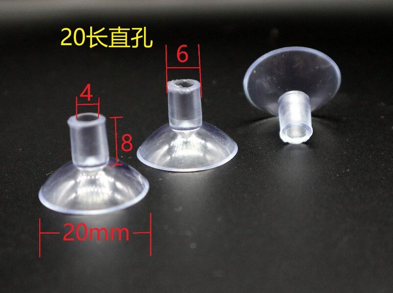 10Pcs 20Mm Transparent Sucker Wall Hooks Hanger Kitchen Bathroom &Toys Hanger Suction Cup Sucke Vertical Hole For Pen And Flag