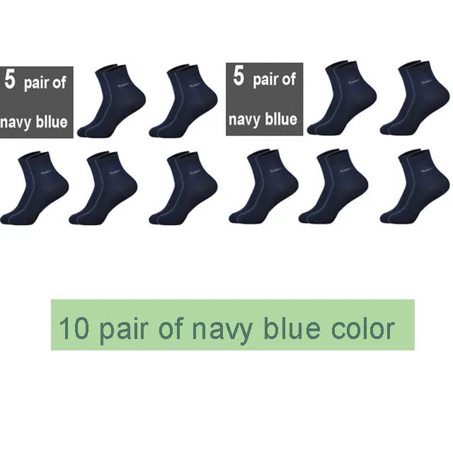 10Pairs/Lot Men Bamboo Socks Brand Comfortable Breathable Casual Business Men&#39;S Crew Socks High Quality Guarantee Sox Male Gift