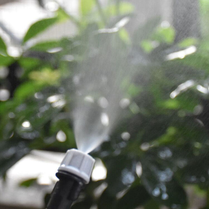 10Pcs Atomization Nozzle Water Control Sprayer Diy Micro Drip Irrigation Plant Self Garden Mist Sprinkler With Hose Connector