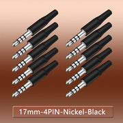 17mm 4P Nickle Black