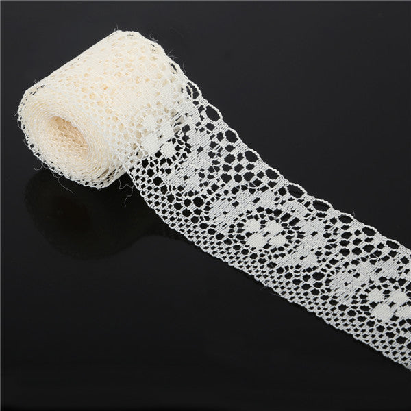 10Yards/Lot Width 4Cm Lace Ribbon Diy Embroidered Net Lace Trim Fabric For Sewing Decoration