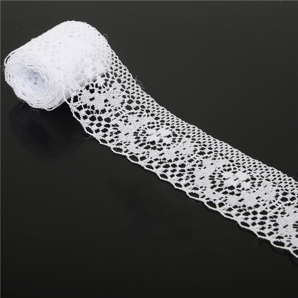 10Yards/Lot Width 4Cm Lace Ribbon Diy Embroidered Net Lace Trim Fabric For Sewing Decoration