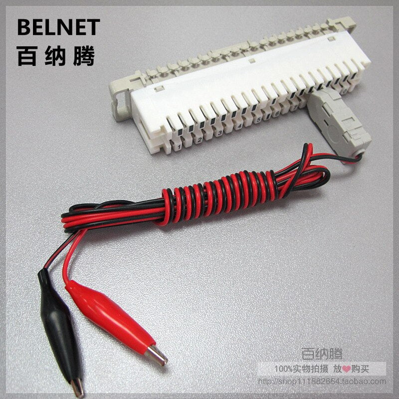 110 Test Head To Alligator Clip Rj11 Voice Test Leads Mdf Check Test Cord For 110 Phone Krone Voice Module Telecom Patch Panel