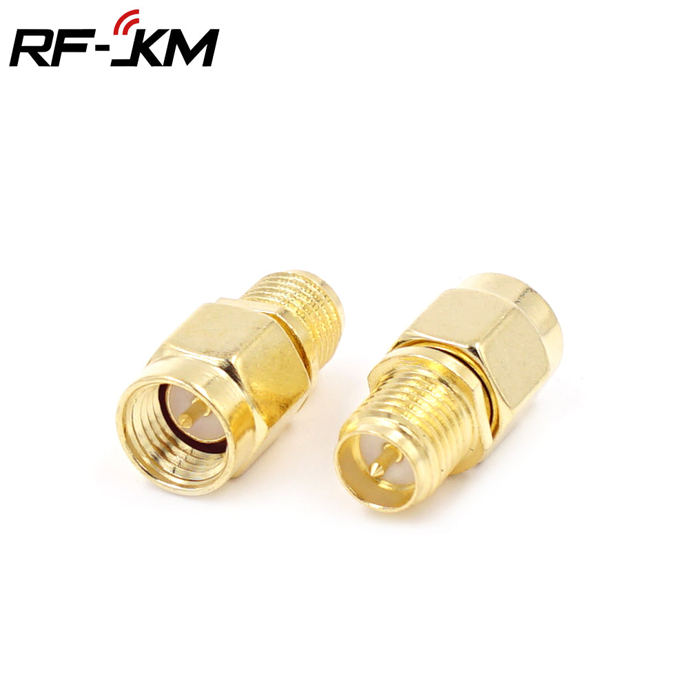 1Pcs Rp Sma Male Female  To Rp Sma Male Female Adapter Rf Coax Coupling Nut Barrel Connector Converter For Wifi 4G  Antenna