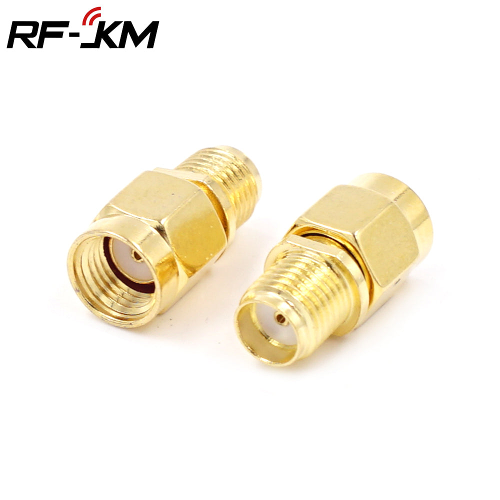 1Pcs Rp Sma Male Female  To Rp Sma Male Female Adapter Rf Coax Coupling Nut Barrel Connector Converter For Wifi 4G  Antenna