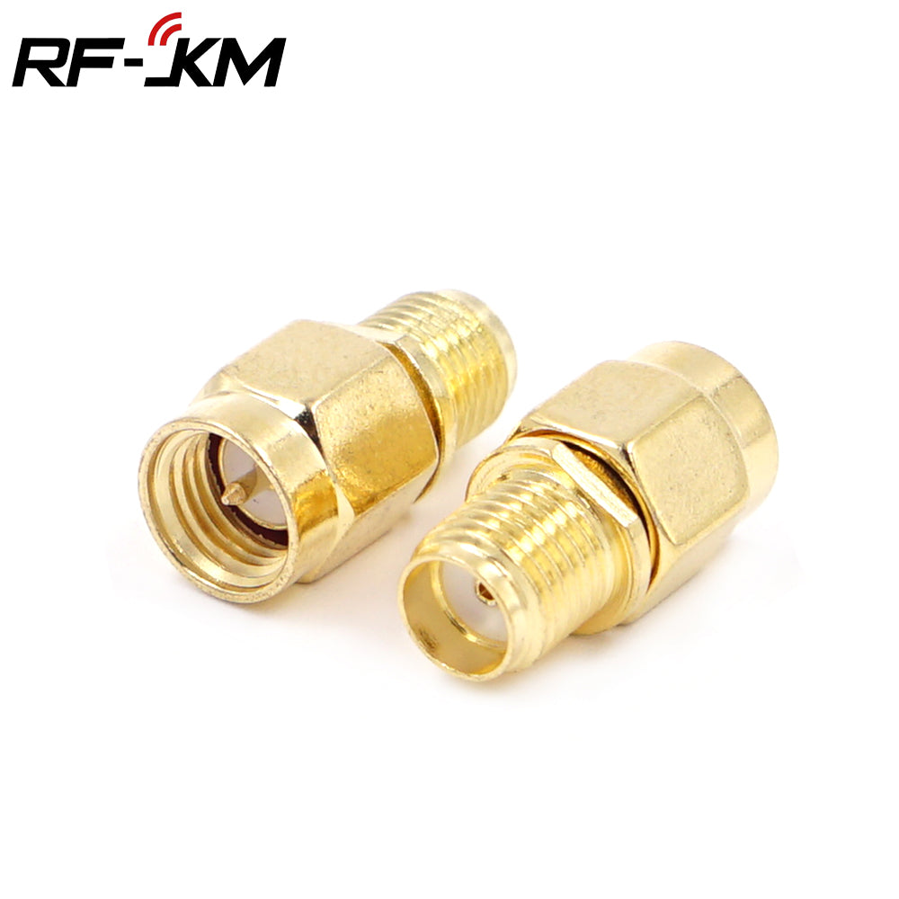 1Pcs Rp Sma Male Female  To Rp Sma Male Female Adapter Rf Coax Coupling Nut Barrel Connector Converter For Wifi 4G  Antenna