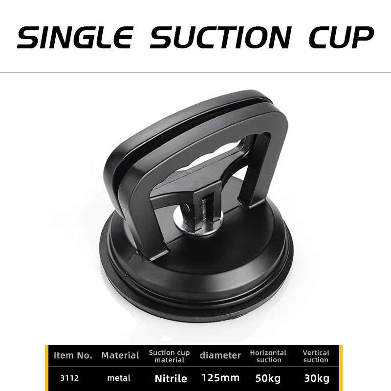 1Pcs Glass Sucker Aluminum Alloy Rubber Suction Cup The Biggest Attraction 50Kg Single Hand Ceramic Tile Suction Cup