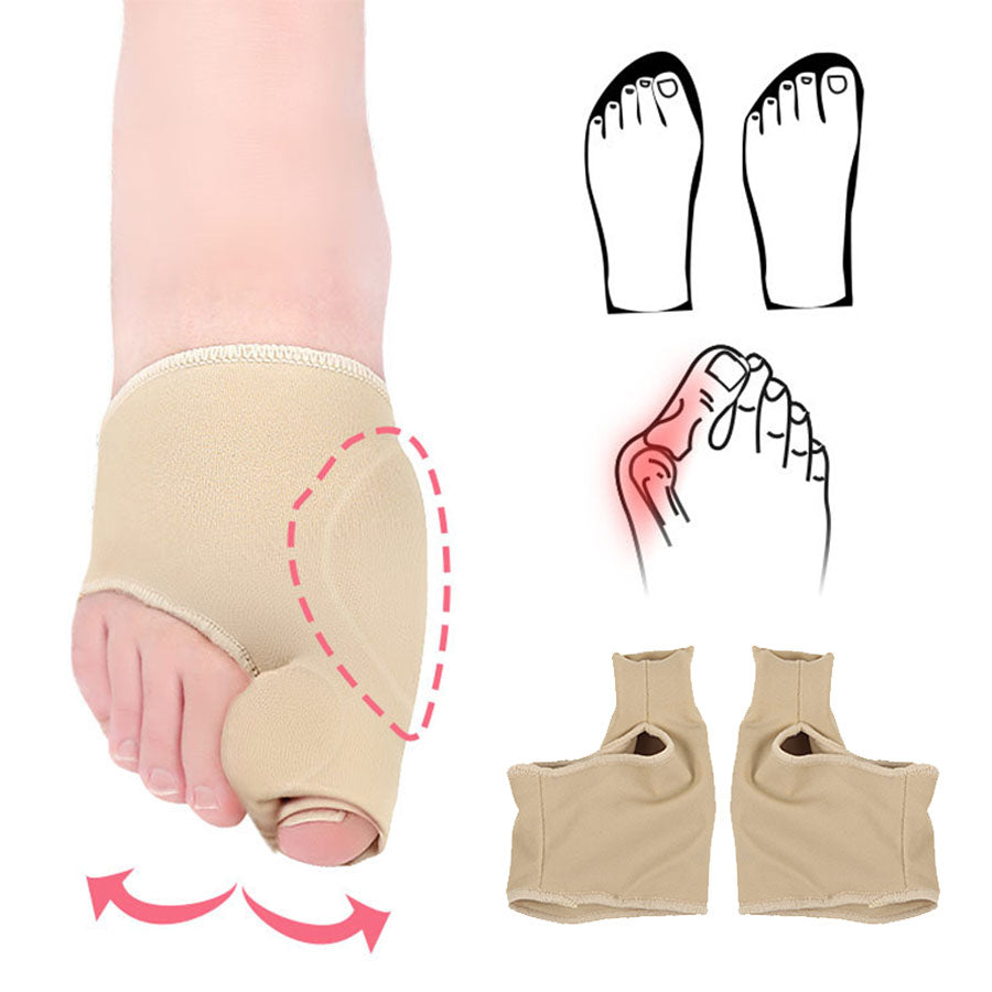 1Pair Big Bone Orthopedic Bunion Orthosis Pedicure Socks Silicone Hallux Valgus Corrector Braces Toes Separator Feet Care