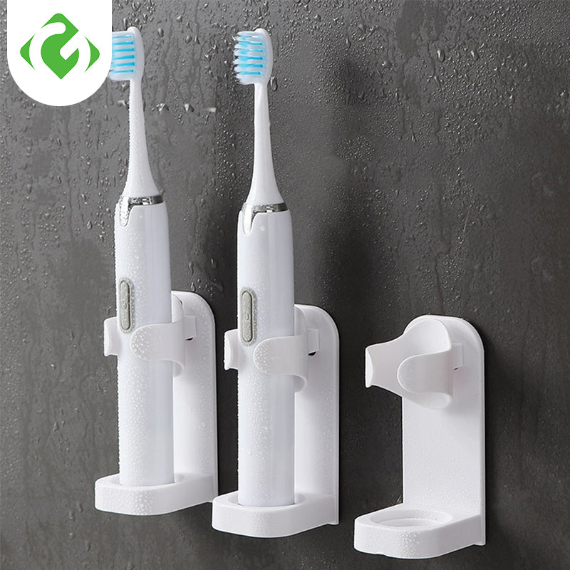 1Pc Creative Traceless Stand Rack Toothbrush Organizer Electric Toothbrush Wall-Mounted Holder Space Saving Bathroom Accessories
