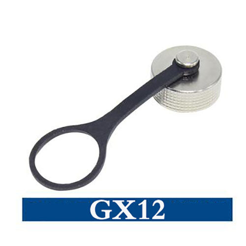 1Pcs Gx12 Gx16 Gx20 Aviation Connector Plug Cover Waterproof Cover Dust Metal/Rubber Cap Circular Connector Protective Sleeve