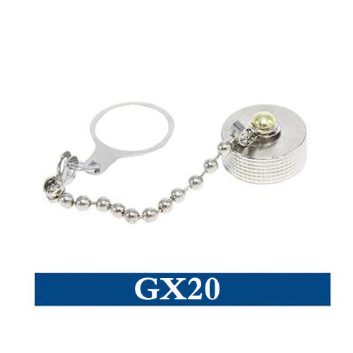 1Pcs Gx12 Gx16 Gx20 Aviation Connector Plug Cover Waterproof Cover Dust Metal/Rubber Cap Circular Connector Protective Sleeve