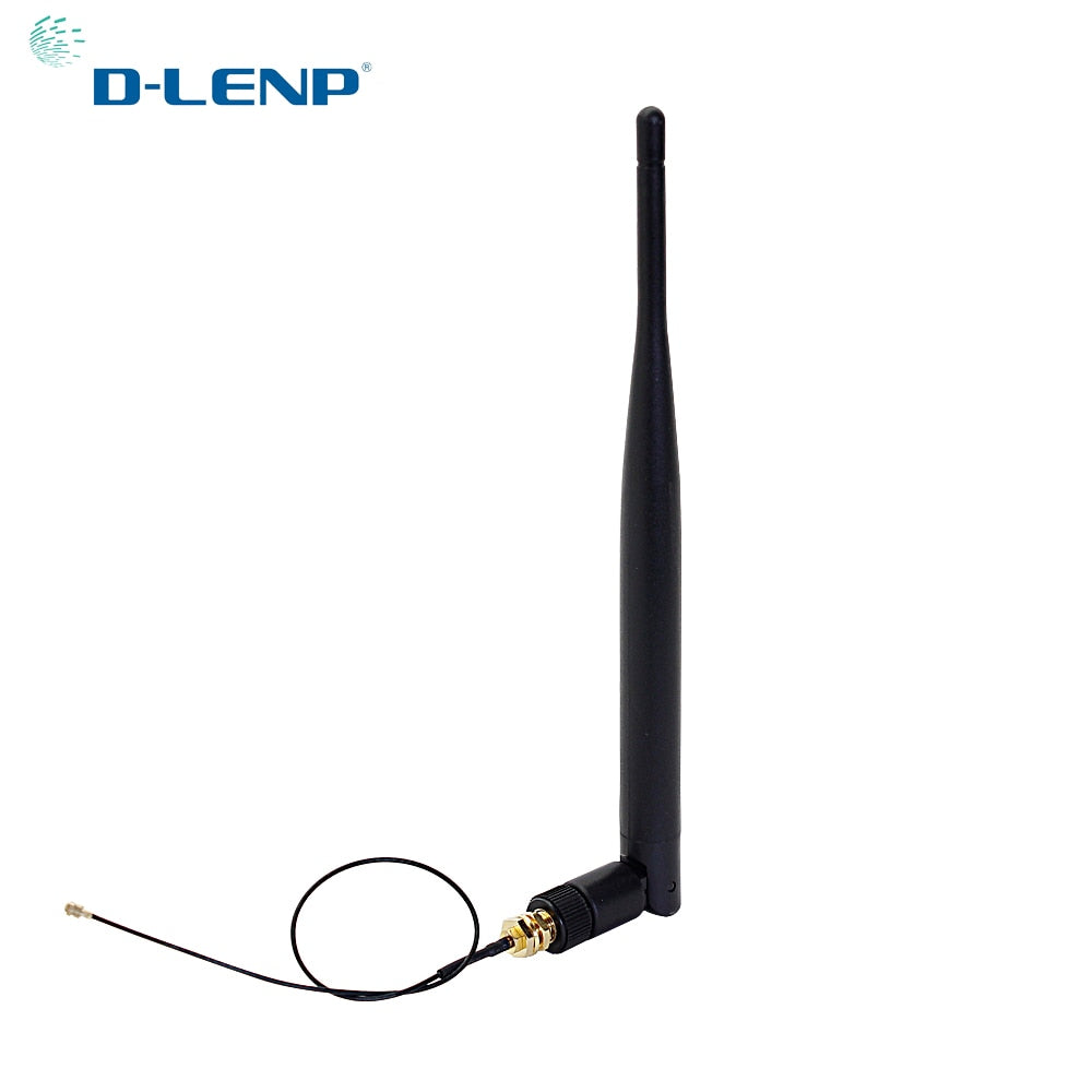 2.4Ghz Wifi Antenna 5Dbi Aerial Rp-Sma Male Connector 2.4G Antena Wifi Router +20Cm Pci U.Fl Ipx To Sma Male Pigtail Cable