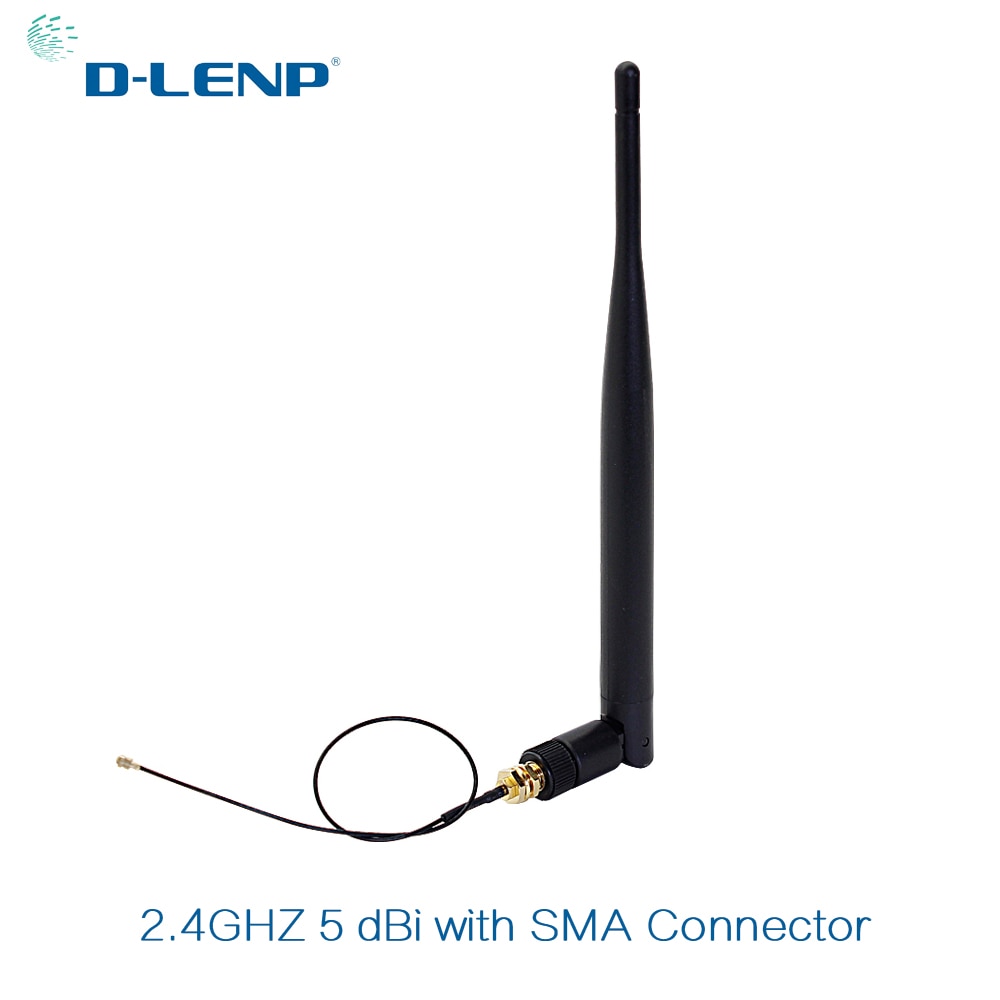 2.4Ghz Wifi Antenna 5Dbi Aerial Rp-Sma Male Connector 2.4G Antena Wifi Router +20Cm Pci U.Fl Ipx To Sma Male Pigtail Cable
