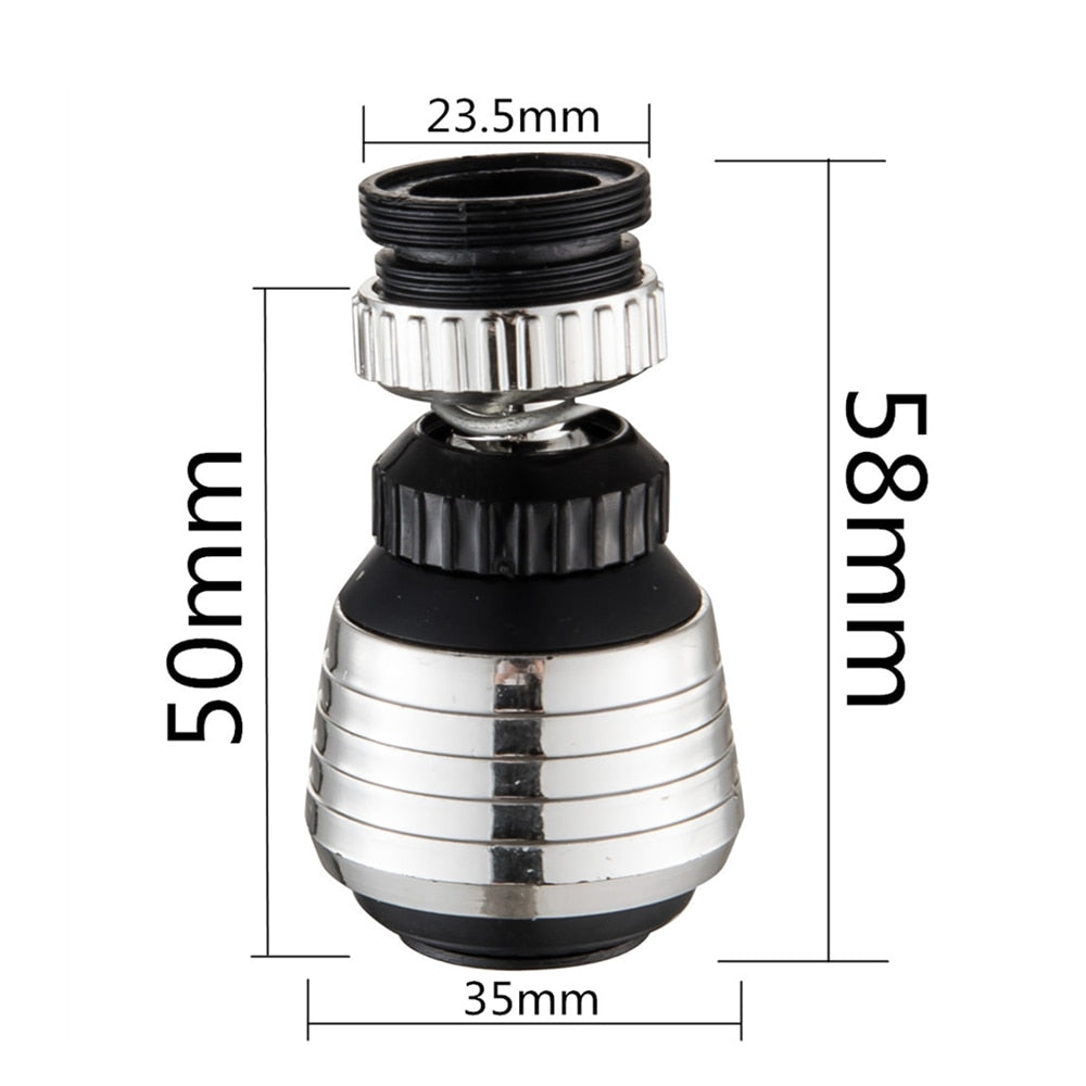 2 Modes 360 Degree Rotate Swivel Faucet Nozzle Filter Adapter Water Saving Tap Aerator Diffuser Bathroom Shower Kitchen Tools
