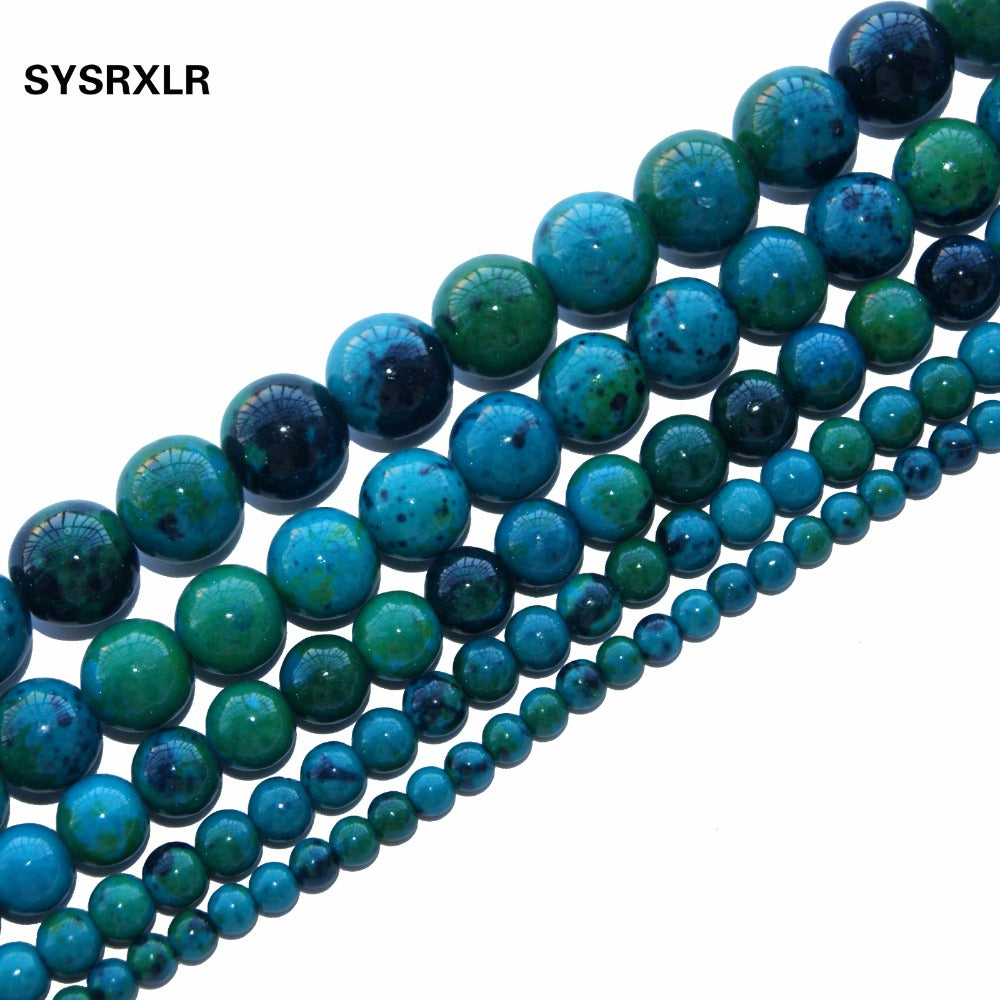 2017 New Lapis Round Shape Natural Stone Beads For Jewelry Making Yourself Necklace Bracelet 4 / 6 / 8 / 10 / 12Mm Free Delivery
