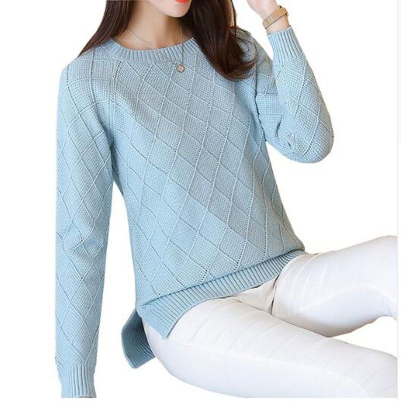2018 New Thick Warm Autumn Winter Women Sweater Fashion Casual Knitted Ladies Tops Long Sleeve Female Pullovers Sweater Ac327