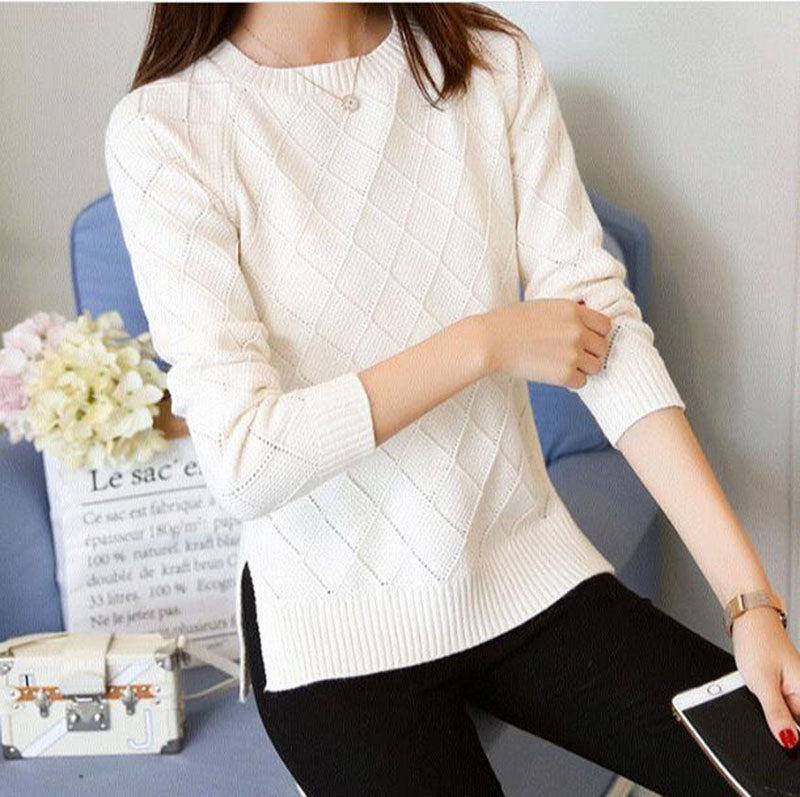 2018 New Thick Warm Autumn Winter Women Sweater Fashion Casual Knitted Ladies Tops Long Sleeve Female Pullovers Sweater Ac327