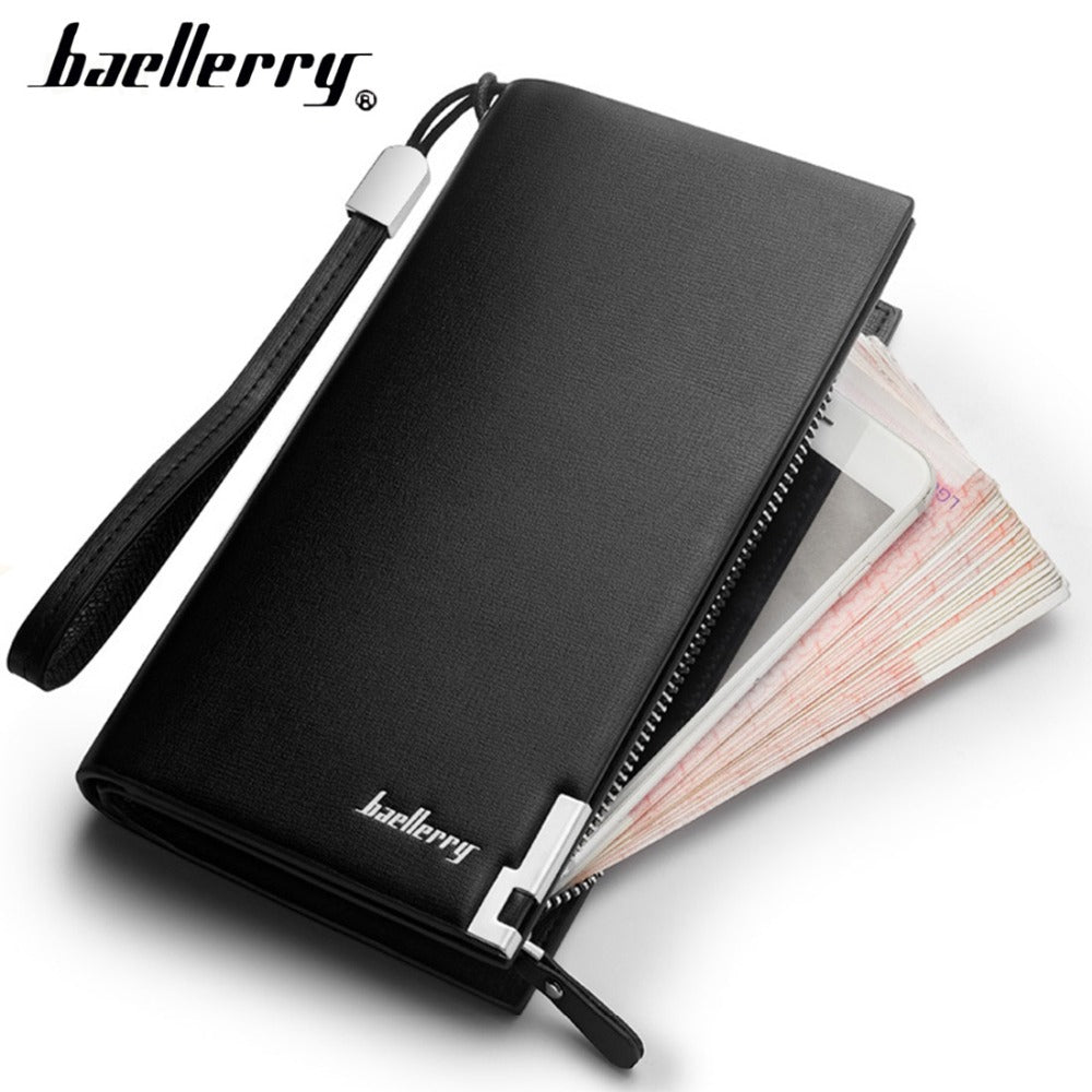 2019 Baellerry Men Wallets Business Long Zipper Large Capacity Quality Male Purse With Card Holder Multi-Function Wallet For Men