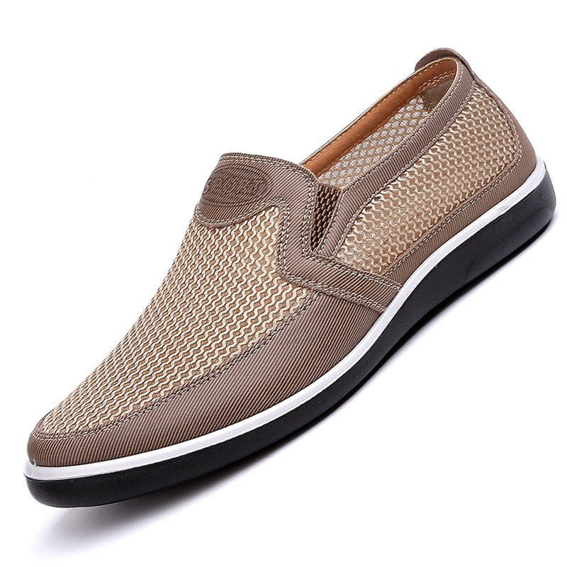 2019 Men'S Casual Shoes,Men Summer Style Mesh Flats For Men Loafer Creepers Casual High-End  Shoes Very Comfortable Size:38-44